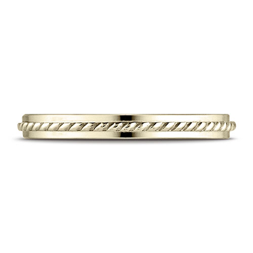 2mm 14K Yellow Gold Braided Cord Ring Wedding Band
