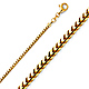 2.5mm 18K Yellow Gold Solid Franco Chain Necklace 18-30in thumb 0