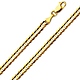 4.8mm 18K Yellow Gold Solid Concave Curb Cuban Link Chain Necklace 18-30in thumb 0