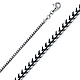 2mm 14K White Gold Solid Franco Chain Necklace 16-30in thumb 0