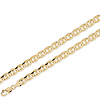 8mm 14K Yellow Gold Solid Men's Mariner Chain Necklace 22-26in