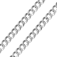 Men's 10mm Sterling Silver Solid Curb Cuban Link Chain Necklace 22-30in