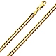 4mm 14K Yellow Gold Solid Men's Concave Curb Cuban Link Chain Necklace 18-24in thumb 0