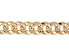 6mm 14K Yellow Gold Solid Men's Pave Concave Curb Cuban Link Chain Necklace 20-26in thumb 0