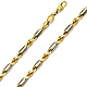 4mm 14K Yellow Gold Solid Men's Diamond-Cut Milano Rope Chain Necklace 22-26in thumb 0