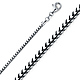 2.5mm 18K White Gold Solid Franco Chain Necklace 16-30in thumb 0