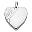 Swirling Engraved Heart Locket