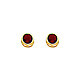 5mm Birthstone Color Round-Cut CZ Stud Earrings in 14K Yellow Gold thumb 0