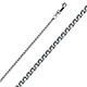 1.7mm Solid 14K White Gold Solid Flat Open Spiga Wheat Chain Necklace 16-22in thumb 0