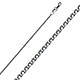 1.5mm Solid 14K White Gold Flat Open Spiga Wheat Chain Necklace 16-22in thumb 0