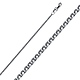 1.3mm Solid 14K White Gold Solid Flat Open Spiga Wheat Chain Necklace 16-20in thumb 0