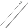 0.8mm 14K White Gold Solid Snake Chain Necklace 16-20in