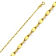 2mm Solid 14K Yellow Gold Flat Mirror Link Chain Necklace 16-20in thumb 0