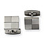 Checker Patterned Titanium Cuff Links