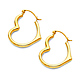 Heart-Shape Small Hoop Earrings - 14K Yellow Gold thumb 0