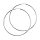 14K White Gold Polished Endless Extra Large Hoop Earrings - 2mm x 2.6 inch thumb 0