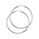 Polished Endless Large Hoop Earrings - 14K White Gold 2mm x 1.8 inch thumb 0