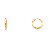 Small 14K Yellow Gold Huggies Earrings 2mmx10mm