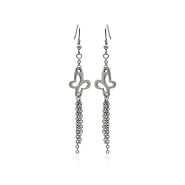 Open Butterfly Tassel Earrings