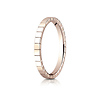 2mm Checkered Row Wedding Band by Benchmark Rings in 14K Rose Gold