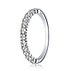 2.5mm 12-Stone Round Diamond Wedding Band by Benchmark in 14K White Gold 0.48 ctw thumb 0