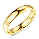4mm Classic Light Dome Wedding Band - 14K Yellow Gold thumb 0