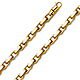 5.3mm 14K Yellow Gold Solid Men's Fancy Link Cable Chain 26in thumb 0