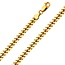 6mm 18K Yellow Gold Men's Miami Cuban Link Chain Necklace 20-30in