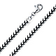5mm 18K White Gold Solid Men's Square Franco Chain Necklace 20-30in thumb 0