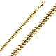 3.3mm 14K Yellow Gold Solid Miami Cuban Link Chain Necklace 18-30in thumb 0