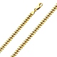 4mm 14K Yellow Gold Solid Men's Miami Cuban Link Chain Necklace 20-30in thumb 0
