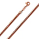 3.7mm 14K Rose Gold Solid Franco Chain Necklace 20-30in thumb 0