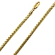 4mm 14K Yellow Gold Solid Men's Diamond-Cut Box Chain Necklace 20-30in thumb 0