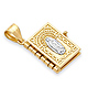 Santa Biblia Spanish Bible Book Pendant in 14K Yellow Gold thumb 0
