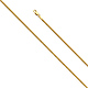 2mm 14K Yellow Gold Solid Miami Cuban Link Chain Necklace 16-24in thumb 0