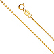 0.9mm 14K Yellow Gold Solid Angled Cut Oval Rolo Chain Necklace 16-22in thumb 0