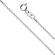 1.2mm 14K White Gold Solid Angled Cut Oval Rolo Chain Necklace 16-22in thumb 0