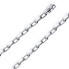 6mm 14K White Gold Solid Hollow Paper Clip Link Chain Necklace 16-30in