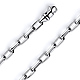 8mm 14K White Gold Solid Hollow Paper Clip Link Chain Necklace 16-30in thumb 0