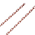 5mm 14K Rose Gold Solid Hollow Paper Clip Link Chain Necklace 16-30in