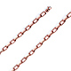 5mm 14K Rose Gold Solid Hollow Paper Clip Link Chain Necklace 16-30in thumb 0