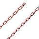 6mm 14K Rose Gold Solid Hollow Paper Clip Link Chain Necklace 16-30in thumb 0