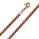 5mm 14K Rose Gold Solid Men's Franco Chain Necklace 20-30in thumb 0