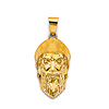Saint Charbel Pendant in 14K Yellow Gold Solid
