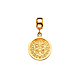 Mini Saint Benedict Pendant in 14K Yellow Gold thumb 0