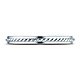 2mm 14K White Gold Braided Cord Ring Wedding Band thumb 0