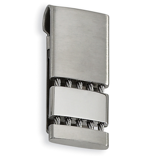 Stainless Steel Cable Design Money Clip Slide 0