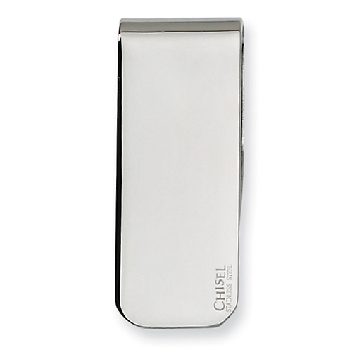 Stainless Steel Polished Money Clip Slide 0