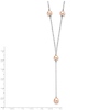 Sterling Silver Cultured Pink Pearl Y-Necklace thumb 1