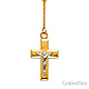 2.5mm Mirrorball Bead Our Lady of Guadalupe Rosary Necklace in 14K Tricolor Gold 20in thumb 2